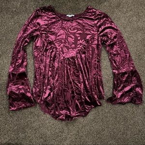 Ultra Pink Velvet Top